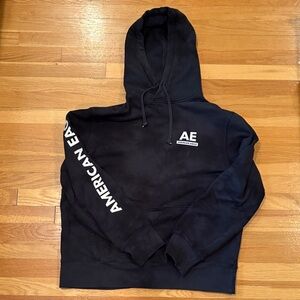 American Eagle Outfitters Dark Hoodie with Logo